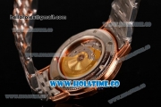 Vacheron Constantin Patrimony Tourbillon Rose Gold/Steel Case with White Dial and Diamonds Markers