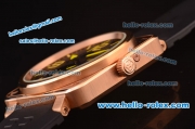 Bell & Ross BR 03-51 Automatic Movement Full Rose Gold Case with Black Dial and Yellow Markers