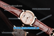 BlancPain L-Evolution Automatic 8 Days Miyota 9015 Automatic Rose Gold Case with White Dial and Rose Gold Bezel (G5)