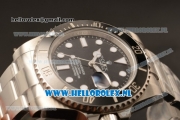 Rolex Submariner Swiss ETA 2836 Automatic Steel Case Black Dial Dots Markers and Steel Bracelet