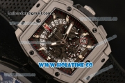 Hublot MP-06 Senna Chrono Miyota OS20 Quartz Steel Case with Skeleton Dial and White Stick Markers