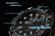 Rolex Pro-Hunter GMT-Master Asia 2813 Automatic PVD Case with PVD Strap and Black Dial Stick Markers