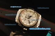 Hublot Formula 1 Monza Chronograph Miyota Quartz Movement Steel Case with White Dial and Silver Stick Markers