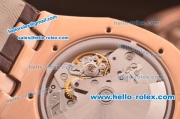 Audemars Piguet City of Sails Chronograph Swiss Valjoux 7750 Movement Rose Gold Case with White Dial