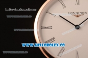 Longines La Grande Classique SWISS QUARTZ Two Tone Case with White Dial Roman Numeral Markers and Two Tone Bracelet