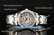 Rolex Day-Date Masterpieces Swiss ETA 2836 Automatic Steel Case with Diamonds Bezel and White MOP Dial (BP)