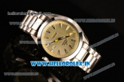 Omega Seamaster Aqua Terra 150 M Asia 2813 Automatic Full Steel with Yellow Dial and Stick Markers