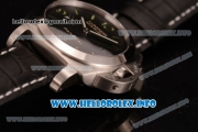 Panerai Luminor Marina 1950 3 Days PAM 392 Clone P.9000 Automatic Steel Case with Black Dial and Black Leather Strap (KW)