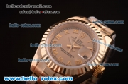 Rolex Datejust Swiss ETA 2671 Automatic Full Gold with Grey Dial