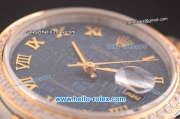 Rolex Datejust Automatic Two Tone with Diamond Bezel and Blue Jubilee Dial - ETA Coating