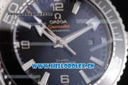 Omega Seamaster Planet Ocean 600M Clone Omega 8900 Automatic Steel Case with Black Dial and Stick/Arabic Numeral Markers Black Rubber Strap (EF)