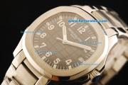 Patek Philippe Aquanaut Swiss ETA 2824 Automatic Movement Full Steel with Black Dial and White Luminous Numeral Markers