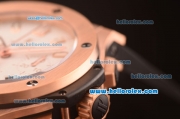 Hublot Big Bang Hub4100 Rose Gold Case with White Dial and Black Rubber Strap-1:1 Original