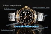 Rolex GMT Master II Bamford Asia 2813 Automatic Full PVD with Black Dial and White Markers - ETA Coating