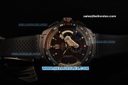 Tag Heuer Carrera Calibre 36 Swiss Valjoux 7750 Automatic Movement Titanium Case with Brown Dial and Black Rubber Strap Tag Heuer Carrera Calibre 36 Swiss Valjoux 7750 Automatic Movement Titanium Case with Brown Dial and Black Rubber Strap