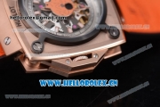 Hublot Masterpiece MP 08 Antikythera Sunmoon Asia 2813 Automatic Rose Gold Case Skeleton Dial and Orange Leather Strap