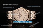 Audemars Piguet Royal Oak 41 MM Clone AP Calibre 3120 Automatic Steel Case/Bracelet with White Dial and Stick Markers - 1:1 Original (JF)