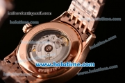 Omega De Ville Co-Axial Swiss ETA 2836 Automatic Rose Gold Case and Strap with Rose Gold Dial