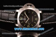 Panerai Luminor Marina 1950 3 Days PAM 392 Clone P.9000 Automatic Steel Case with Black Dial and Black Leather Strap (KW)