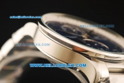 IWC Portuguese Chronograph Miyota Quartz Movement Full Steel Blue Dial and Arabic Numerals