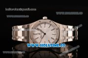 Audemars Piguet Royal Oak 33MM Miyota Quartz Steel Case/Bracelet with Stick Markers and White Dial (EF)