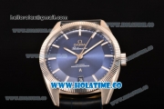 Omega Constellation Globemaster Co-Axial Master Clone Omega 8900 Automatic Steel Case with Blue Dial and Stick Markers (KW)