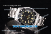 Rolex Submariner Vintage Asia 2813 Automatic Stainless Steel Case/Bracelet with Black Dial and Dot Markers