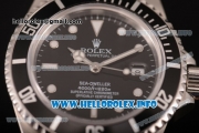 Rolex Sea-Dweller Swisss ETA 2836 Automatic Steel Case/Bracelet with Black Dial and White Dot Markers (BP)