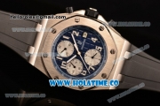 Audemars Piguet Royal Oak Offshore Chronograph Swiss Valjoux 7750 Automatic Steel Case with White Dial and Arabic Numeral Markers (GF）