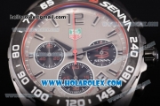 Tag Heuer Formula I Chronograph Senna Special Edition Miyota OS20 Quartz PVD Case with Grey Dial and Stick Markers