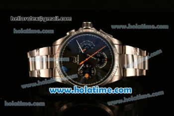 Tag Heuer Grand Carrera Calibre 36 Chrono Miyota Quartz Full Steel with Black Dial and Stick Markers