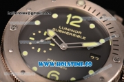 Panerai Luminor Submersible celebrate the 10th anniversary of the Panerai Classic Yachts Challenge Limited Edition Clone P.9000 Automatic Titanium Case with Green Luminous Markers and Black Dial - 1:1 Original (KW)
