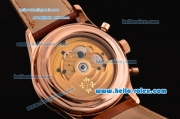 Patek Philippe Complications ST18 Automatic Rose Gold Case with Black Roman Numeral Markers and White Dial