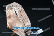 Audemars Piguet Royal Oak Swiss Quartz Rose Gold Case with Black Dial and Rose Gold Bracelet (EF)