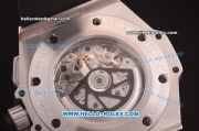 Hublot King Power F1 Swiss Valjoux 7750 Automatic Steel Case with Skeleton Dial and Black Rubber Strap