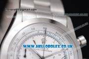 Rolex Pre-Daytona Chrono Miyota OS20 Quartz Stainless Steel Case/Bracelet with White Dial and Stick Markers