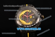 Ferrari Race Day Watch Chrono Miyota OS10 Quartz PVD Case with Black/Yellow Dial and Arabic Numeral Markers