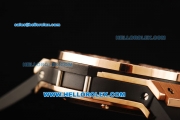 Hublot Big Bang Swiss Tourbillon Manual Winding Movement Rose Gold Case with Black Dial and Diamond Bezel