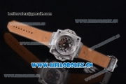 Hublot Masterpiece MP 08 Antikythera Sunmoon Asia 2813 Automatic Steel Case Skeleton Dial Brown Leather Strap and Stick Markers