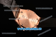 Audemars Piguet Royal Oak Offshore Miyota OS20 Quartz Diamonds/Rose Gold Case with Black Dial and Arabic Numeral Markers - Diamonds Bezel (EF)