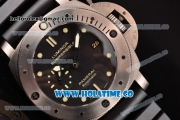 Panerai Luminor Submersible 1950 3 Days PAM 305 Clone P.9000 Automatic Titanium Case with Dot Markers and Black Dial (ZF)