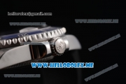 Rolex Submariner Swiss ETA 2836 Automatic Steel Case with Blue Dial and Blue Rubber Strap Dot Markers