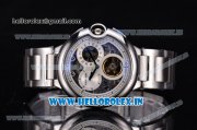 Cartier Ballon Bleu De Tourbillon 42mm Asia Atuomatic Steel Case with Skeleton Dial and Roman Numeral Markers