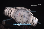 Omega Seamaster Planet Ocean Asia 2813 Automatic Movement Steel Case and Strap with White Dial - ETA Coating