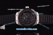 Hublot King Power Chronograph Swiss Valjoux 7750 Automatic Steel Case with PVD Bezel and Black Dial
