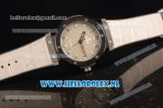 Hublot Classic Fusion 9015 Auto PVD Case with White Dial and White Leather Strap