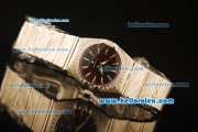 Omega Constellation Swiss Quartz Steel Case with Diamond Bezel and Black MOP Dial-Stick Markers