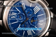 Cartier Ballon Bleu De 44MM Asia Automatic Steel Case with Blue Dial and White Roman Numeral Markers