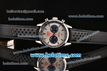 Tag Heuer Carrera Calibre 17 Chrono Miyota OS20 Quartz Steel Case with White Dial and Stick Markers