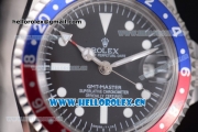 Rolex GMT-Master Vintage Asia 2813 Automatic Stainless Steel Case/Bracelet with Black Dial and White Markers